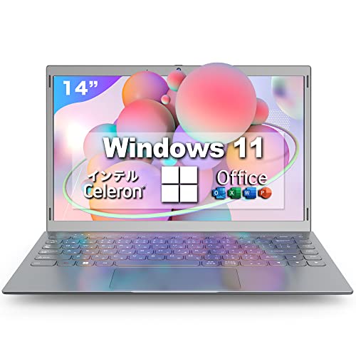 Amazon.co.jp: Windows 11 搭載 ノートパソコンoffice搭載 Celeron