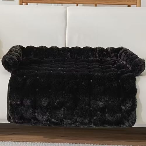 Generico Sofa Dog Couch Bed- Elevated Edge Cover, Soft Calming Mat, Durable Pet Sleeping | Apartment Bedroom Living Room Nursery Play Area Dog Furniture Comfort Resting Spot Table Display-3