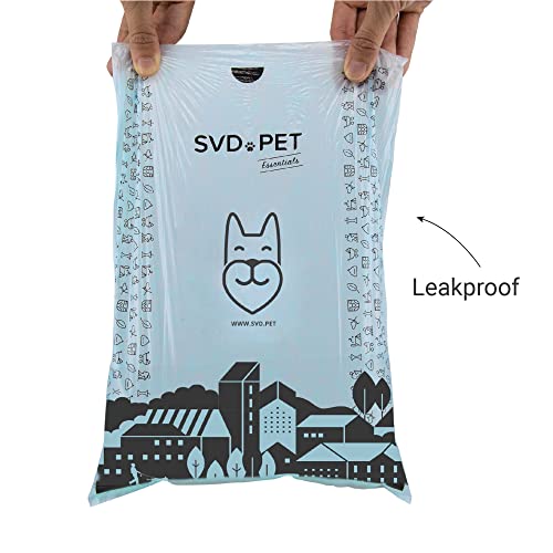 Svd.pet Dog Poop Bags, 120 Unscented Doggie Poo Bags, With Waste Bag Holder, Extra Thick With 100% Leak-Proof Guarantee (8 Rolls, 120 Count) #TOP3