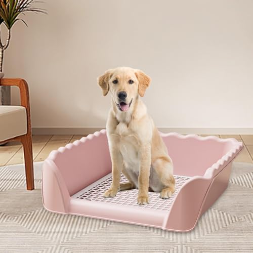 Toilettes pour chien avec support pour tapis absorbants facile à nettoyer - 3