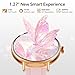 Smart Watches for Women Answer Make Call,1.27" HD Dynamic Dial Fitness Watch with Heart Rate Slee SpO2，Leahter Ladies Smartwatch for iPhone,Samsung,Android,IP68 Waterproof,110+ Sport Mode-Pink Rose