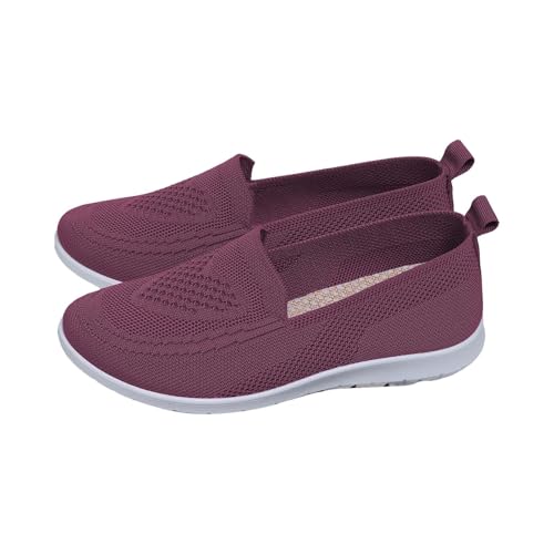 HOOUDO Zapatillas Gimnasio Mujer,Zapatos Antideslizantes,Zapatillas Blancas,Zapatos Ortopedicos,Fascitis Plantar con Malla Cordones Antideslizantes Caminar Sandalias Deportivas