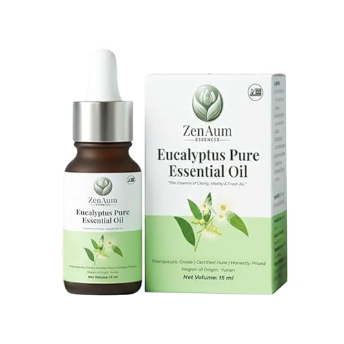 Image of 100% Natural Eucalyptus Therapeutic Grade Essential Oil | 15ml | Respiratory Relief, Muscle Soothing & Aromatherapy | Sourced from Yunan, India | GMP, ISO & IFRA Certified
