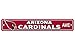 NFL Arizona Cardinals Plastic Street Sign
