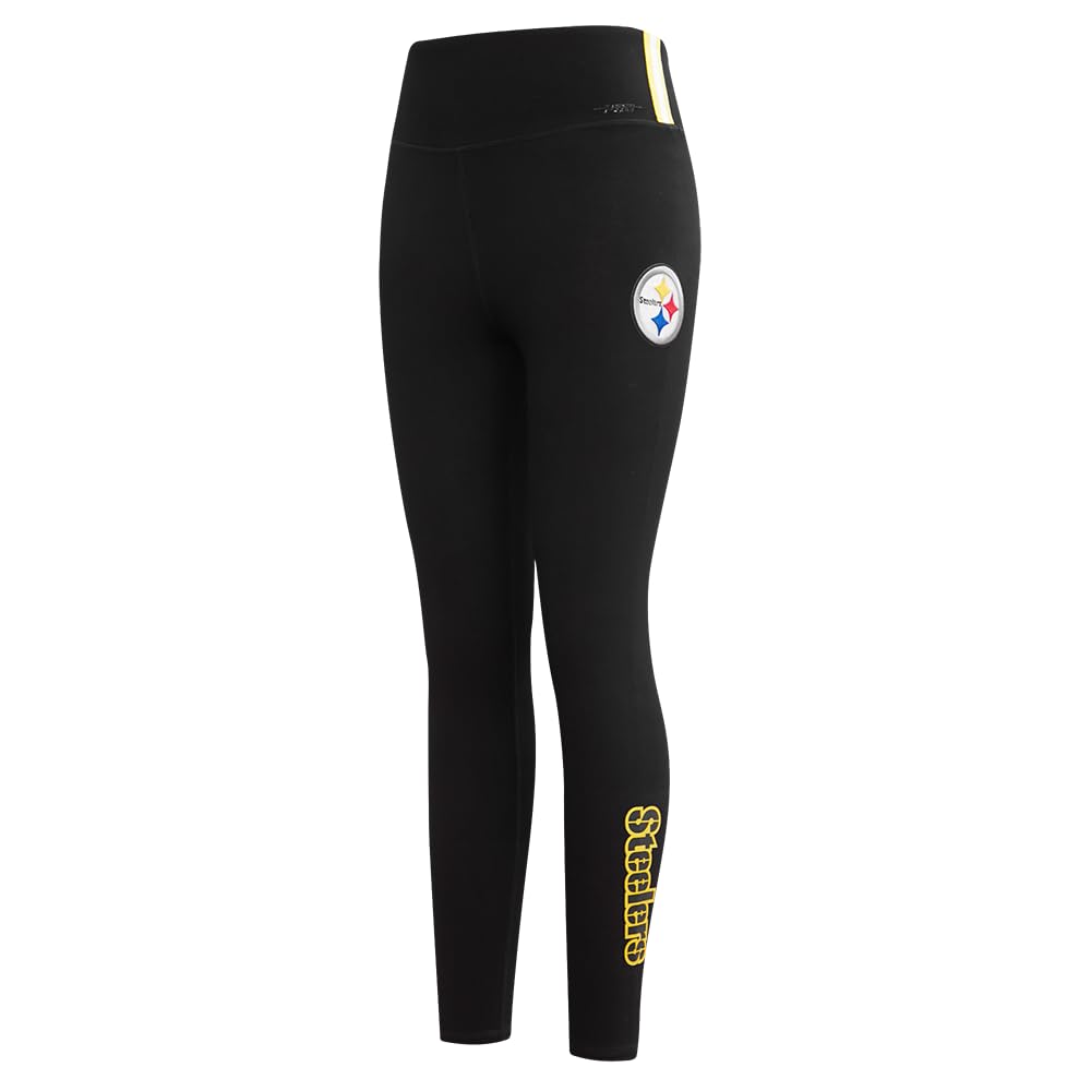 Pro Standard Womens NFL Pittsburgh Steelers Classic Chenille Legging Schwarz S