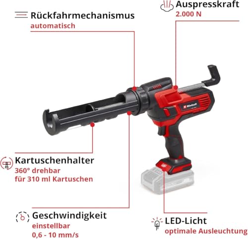 Einhell Akku-Kartuschenpistole TE-SG 18/10 Li-Solo