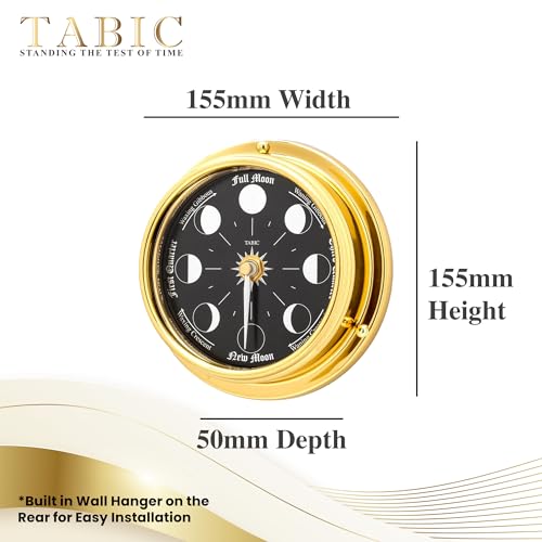 Tabic Solid Brass Prestige Moon Clock product image