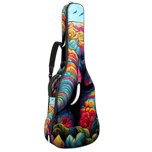 Sac pour guitare acoustique housse étanche multicolore 101,6 cm rembourrage éponge