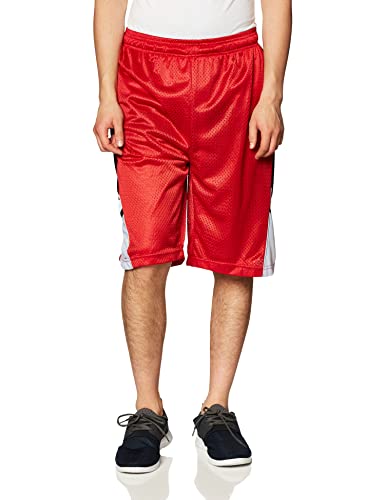 Short de basket en maille Southpole grande taille 4XB rouge pour homme
