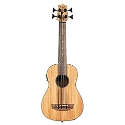 Kala UBASS – Zebrawood – Ukulele basse (+ housse) - Les Beatles, Paul McCartney, John Lennon, RIngo Starr, George Harrison Kala UBASS – Zebrawood - Ukulele basse (+ housse) – Image 4