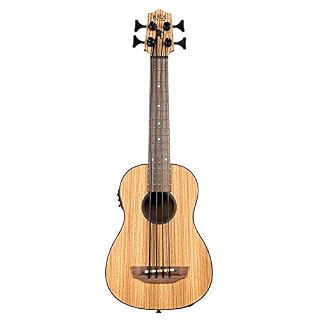 Kala UBASS – Zebrawood – Ukulele basse (+ housse) - Les Beatles, Paul McCartney, John Lennon, RIngo Starr, George Harrison Kala UBASS – Zebrawood - Ukulele basse (+ housse) – Image 4