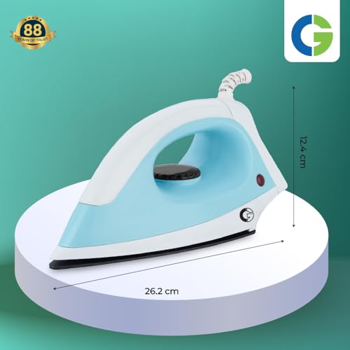 Image of CG -IRADR1000 Adrina Dry Iron 1000 W with Anti-Bacterial Non-Stick, German Coated Soleplate, 360 Degree Flexi Cord, Shock Proof Body, BIS Certified 2 Yr Replacement Manufacturer Warranty