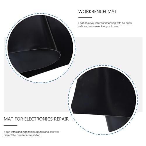 Image of WOONEKY Anti-Static Workbench Mat for Electronics Repair Heat-Resistant Work Pad for Soldering Station ESD Desk Mat 39.37 X 15.74 X 0.07 in 1Pc