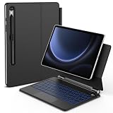 BETTDOW Capa com Teclado e Trackpad para Samsung Galaxy Tab S10 FE Plus 13.1 Inch 2025, Tab S10 FE+ de 13.1 polegadas SM-X620, SM-X626, SM-X626B,Teclado com LCD Display