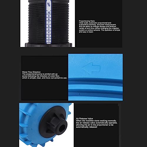 Dispensador de Líquido Químico Operado por Água G3/4 Bomba de Fertilizante de Rosca Fêmea Plástico Q