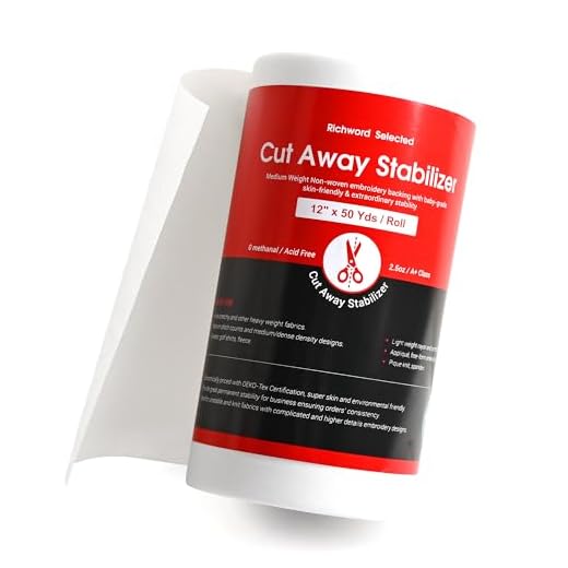 Richword Cut Away Machine Embroidery Stabilizer