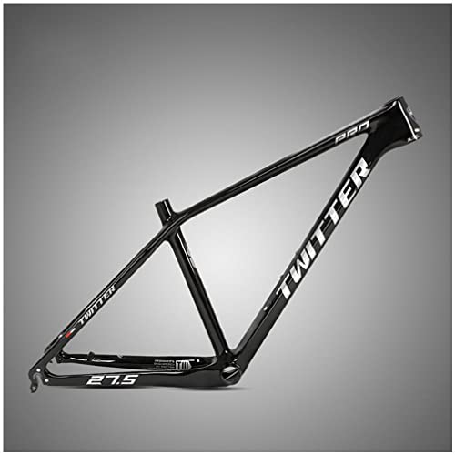 HIMALO Carbon Fiber Bike Frame 15'' 17'' 19'' Hardtail Mountain Bike Frame 27.5er 29er Disc Brake Frame QR 135mm Internal Routing XC AM(Black,29 * 19'')