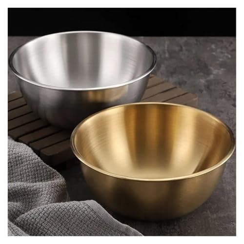 Bol de mélange d'acier inoxydable 25cm au design argent élégant - 4