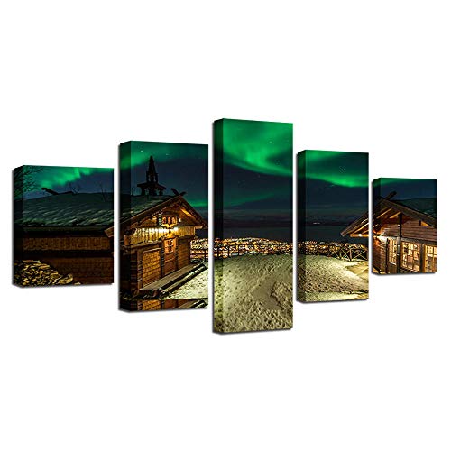 Impression sur toile 5 pièces moderne pour la décoration murale de salon