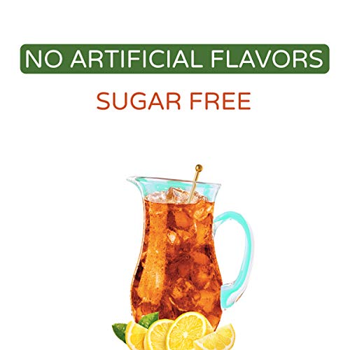 Crystal Light Sugar-Free Lemon Iced Tea Naturally Flavored Powdered Drink Mix 6 Count Pitcher Packets #TOP3