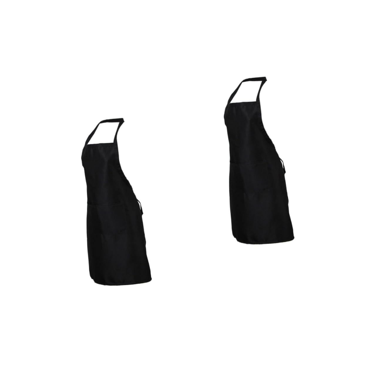 UTHCLO 2pcs 2 Waterproof Bib Apron Bar Apron Grilling Aprons for Men Apron Gardening Apron Butchers Aprons Mens Overalls Waterproof Apron Grill Aprons for Men Bib Chef Apron Black