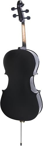 Miniatura 2 de Cecilio Kit de violonchelo de tamaño completo 4/4 para principiantes, violonchelo acústico con parte superior de abeto, kit de violonchelo con/arco
