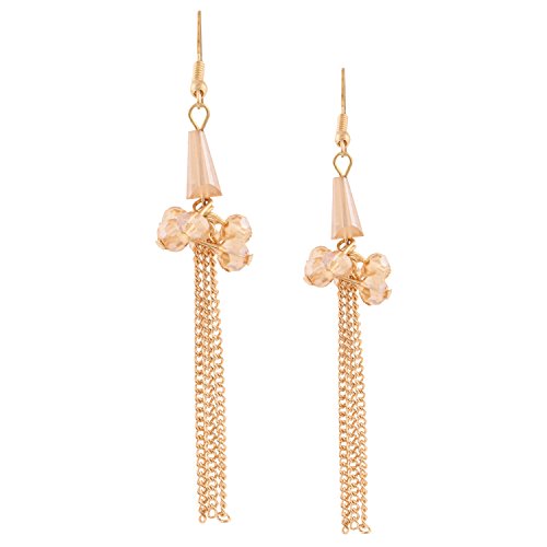 Plated Diamond & Crystals Stud Earring