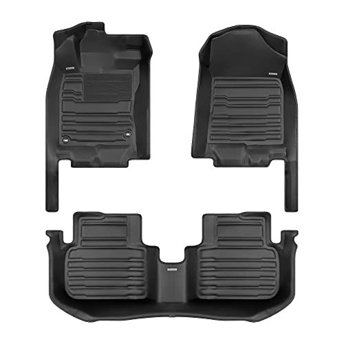 TuxMat - for Honda Civic Sedan 2022-2026 Models - Custom Car Mats - Maximum Coverage All Weather Laser Measured - This Full Set Includes 1st and 2nd Rows