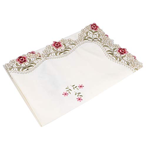 Joyzan JOYZAN70R8W3XDHS-01 Flower Embroidered Tablecloth thumb #5