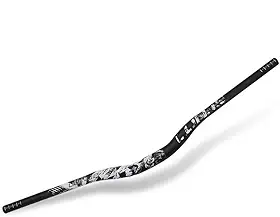 31.8X780mm Guidão de bicicleta Guidão Swallow com etiqueta colorida para mountain bike ao ar livre (Preto Branco)