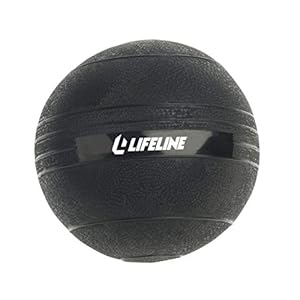 Lifeline Fitness Weighted Slam Ball – Easy to Grip Slam Ball for Home Gym and HIIT Workouts