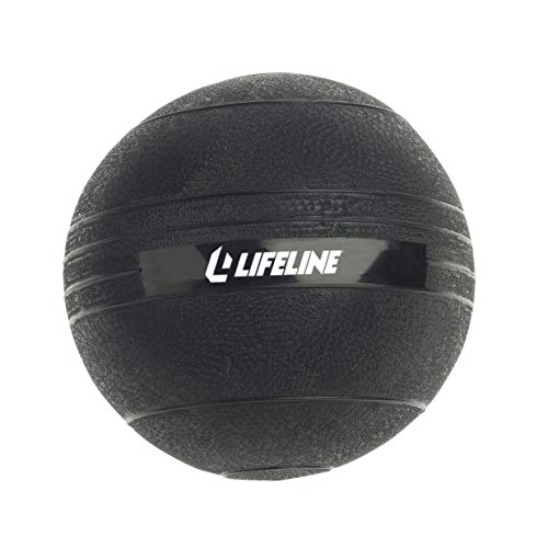 Lifeline Fitness Weighted Slam Ball - Easy to Grip Slam Ball for Home Gym and HIIT Workouts - 8 lb. by Lifeline - Used condition - US$24.22