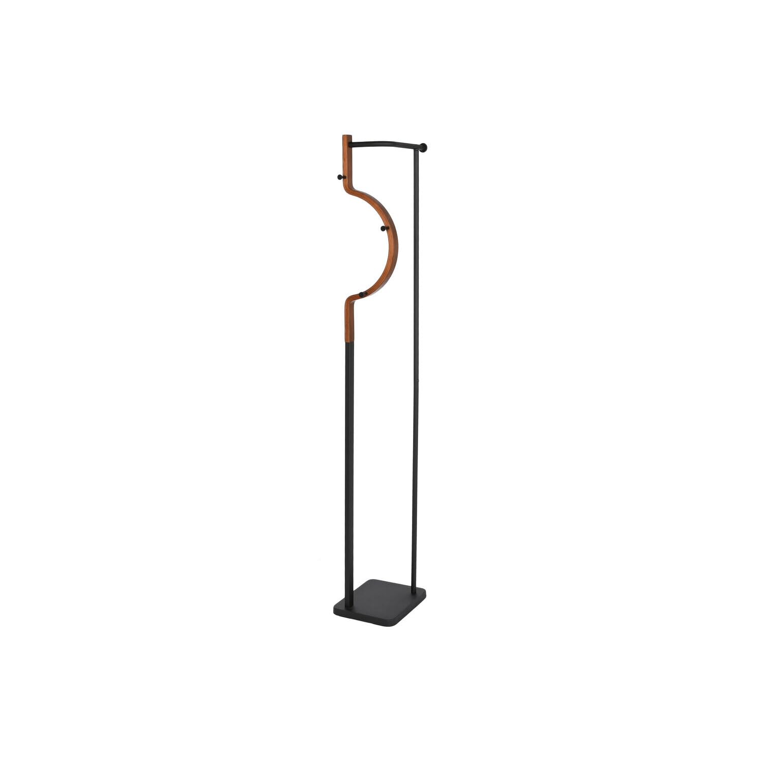 Perchero de madera y metal 172cm marron pour une entree elegant et ordonnee