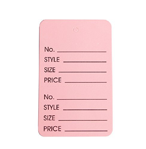 Clothing Price Labels/perforated Price Coupon Tags/jewelry Display Tag (3,000, pink)