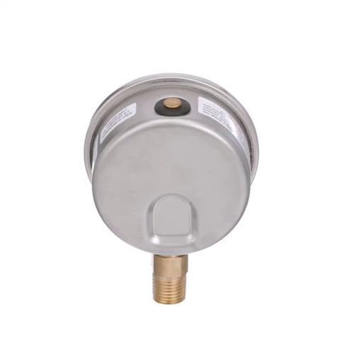 Image of Winters 2-1 /2 inch Dial Size, Liquid Filled Industrial Pressure Gauge, Brass Internals, 304 Stainless Steel Case, Single Scale 0-60 psi, 1.5% Acc, 1 /4 inch NPT Bottom Mount, Glycerin Filled Pressure Gauge