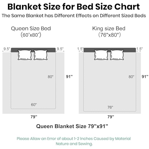Image of JYK Korean Style Mink Fleece Blanket Queen 3.5 LB, 1 Ply Extra Soft,Lightweight Flannel Blanket,Breathable Plush Fuzzy Cozy Queen Blanket for Couch Sofa Bed Camping 79x91 Inches, Dark Grey