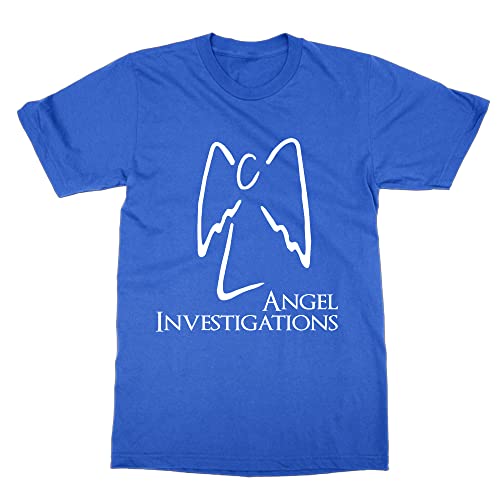 T-shirt Angel Investigations en coton noir inspiré de la série culte