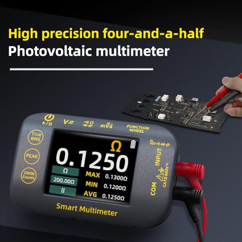 Image of BSIDE Digital Multimeter 20000 Counts TRMS Rechargeable Multimeter with 2.8'' Color Screen Volt Meter Temperature Resistance Capacitance Diode Frequency Continuity Voltage Tester with Max /Min /Ave