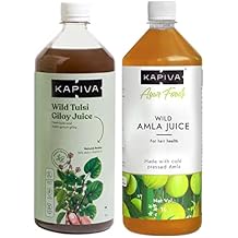 Kapiva Wild Tulsi Giloy 1L + Kapiva Wild Amla Juice 1L