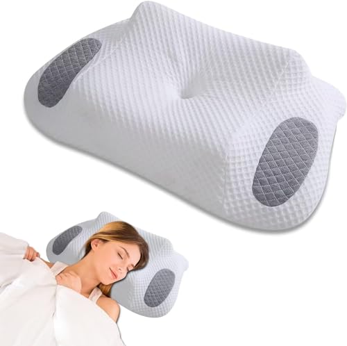 Nastravail Cervical Pillow for Neck Pain Relief, Contour Memory Foam Pillow, Orthopedic Neck Support Pillows for Side, Back and Stomach Sleepers, Orthopedic Pillow with Breathable Cover