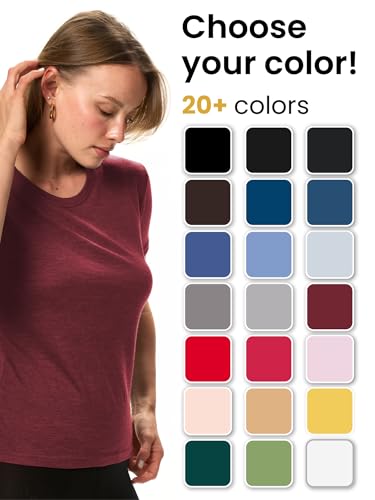 Merino.tech Merino Wool Shirt Women - 100% Merino Wool Base Layer Women Short Sleeve Tee3