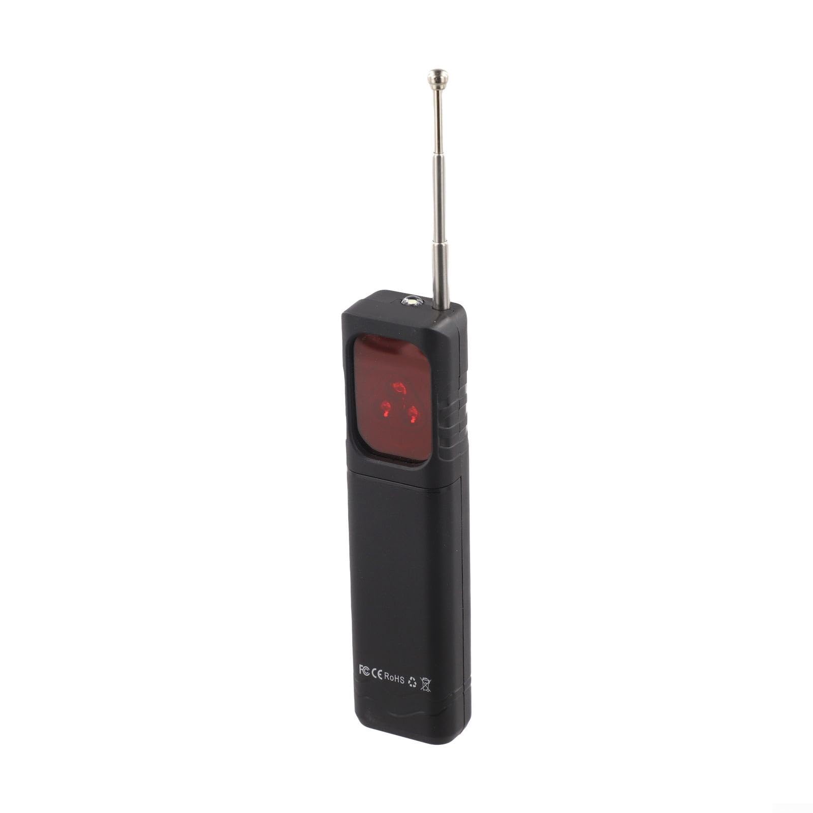 Détecteur de caméra portable et scanner de signal sans fil avec gamme de fréquences de 1 MHz à 6,5 GHz, sensibilité réglable à 5 niveaux, distance de détection de 10 cm à 6 m, design ABS