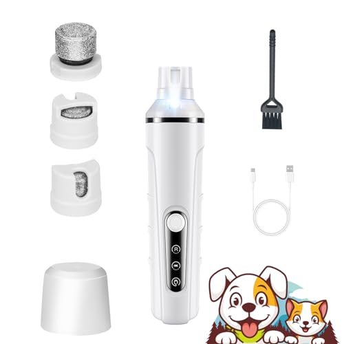 Dog Nail Clippers pet Nail Grinder for Dogs Nail Grinder for Dogs Quiet Dog Grooming Works on Large Medium Small Dogs & Cats It's a Great for pet Lovers