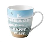 Pfaltzgraff Everyday The Beach Is My Happy Place Large Coffee Mug - 18 Ounce