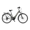Fischer CITA 6.0i Elektrische fiets voor dames en heren, RH 44 cm, middenmotor 50 Nm, 36 V accu in frame, platinagrijs…