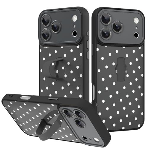 KANGHAR Compatible with iPhone 18 Pro Case Black Dot Pattern