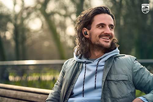 Philips T4556 True Wireless Headphones With Active Noise Canceling (Anc) And Ipx4 Water Resistance, Black #TOP5
