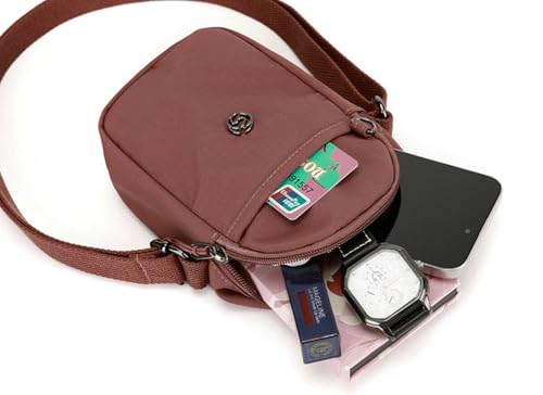 Nylon Crossbody Bag for Women Lightweight Shoulder Handbag Cell Phone Purse Small Crossbody Phone Bag Casual Messenger Bags4