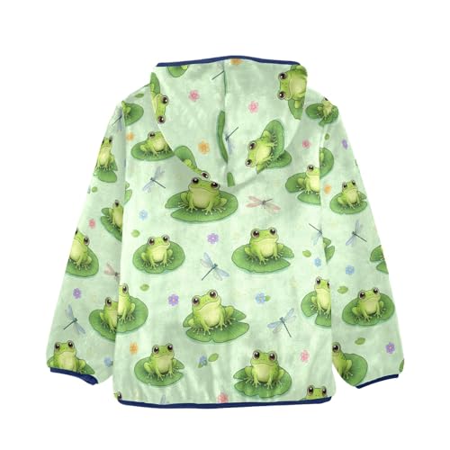 CHIFIGNO Cute Green Frogs Lily Toddler Snow Jacket Soft Snow Jacket for Toddler Boys 3T2