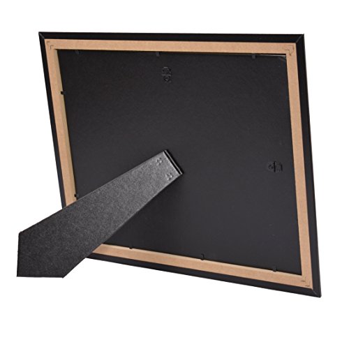 Creativepf [11X14Bk] Black Diploma Frame With 11X14-Inch Black Mat To Hold 8.5 By 11-Inch Graduation Documents W/ Stand And Wall Hanger (Black Mat-Black Frame, 4) #TOP3